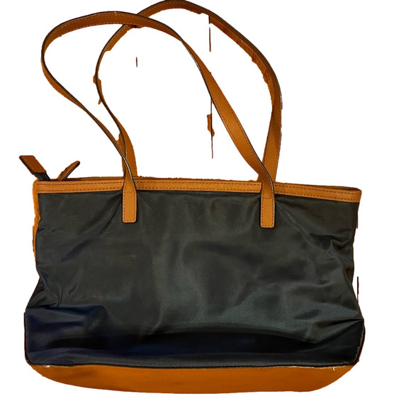 MICHAEL KORS navy and brown tote - Picture 4 of 5